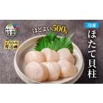 ふるさと納税 魚貝類 ホタテ 北海道 枝幸町 北海道 オホーツク産 ふるさとの贈り物 500gの冷凍ほたて貝柱 枝幸ほたて 至福の味 海洋食品 刺身 魚介 帆立