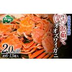 ふるさと納税 カニ ずわいガニ 北海道 森町 順次発送 訳あり 浜茹でオオズワイガニ 2.0kg 詰め込みセット 北海道噴火湾産 道産ネットミツハシ かに カニ 蟹 …
