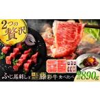 馬肉 フジチクオリジナル ふじ馬刺しと藤彩牛の贅沢食べ比…