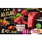 馬肉 全3回定期便 フジチクオリジナル 希少部位と贅沢なふ…