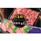 博多和牛 しゃぶしゃぶ 定期便全6回 約800g×6回
