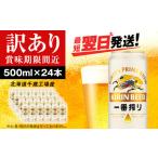 ふるさと納税 ビール 北海道 千歳市 訳あり キリン一番搾り生ビール 北海道千歳工場産 500ml(24本)