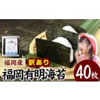 魚貝類のり 訳あり 海苔 有明海 40枚