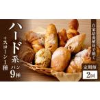 パン 全2回定期便 自家培養酵母で焼くハード系パン9種+スコ…