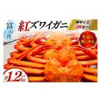 ふるさと納税 カニ ずわいガニ 富山県 朝日町 12月配送 カニ ベニズワイ 冷凍便 中サイズ 3杯 総計1.2kg以上 聖徳丸 富山県 朝日町 34310501-12m 年内配送 紅…