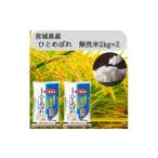ふるさと納税 無洗米 宮城県 - 令和6年産 宮城県産 ひとめぼれ無洗米2kg×2 計4kg 1607292