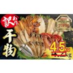 ふるさと納税 干物 アジ 静岡県 沼津市 2025年7月発送 期間限定 4.5kg 山由水産 訳あり 干物 詰め合わせ セット 配送不可地域あり 2025年7月発送 期間限定 4.…