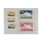 木工品 竹工品 富士山と三保松原を贈る ヒノキのマグネット…