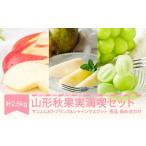 ふるさと納税 果物の詰合せ 山形県 村山市  先行予約 山形秋果実満喫セット シャインマスカット サンふじ ラ・フランス 秀品 詰め合わせ 2.5kg 化粧箱入り 202…