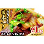 馬肉 馬かぁホルモン焼 約100g×10個