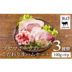 肉 ハム ソヤマポークのこだわり生ハム3種セット