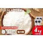 米 パン 竹内さんちの小麦粉 春よ恋 1kg×4袋