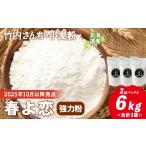 米 パン 竹内さんちの小麦粉 春よ恋 2kg×3袋