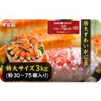 ふるさと納税 カニ ずわいガニ 福井県 敦賀市 12月1日〜12月25日着(指定日不可) 年内お届け先行予約受付中 切れ目入り ボイルずわいがに 爪 3kg(解凍後2.1kg…