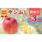 ふるさと納税 りんご 長野県 千曲市  2026年先行予約 サンふじ 約3kg 訳あり｜ 果物 フルーツ リンゴ 林檎 サンフジ さんふじ 千曲市 長野県 信州 約3kg