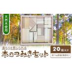 小物 木のつみきセット 20個入り