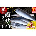 ショッピングふるさと納税 訳あり ふるさと納税 旬の鮮魚等 千葉県 旭市 ＼最短7営業日以内発送／ 塩 サバ フィーレ 訳あり 約 3kg さば サバ 鯖 saba 塩サバ 塩さば 塩鯖 フィレ 国産 人気 ボ…