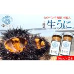 ふるさと納税 ウニ 岩手県 久慈市 「先行予約」2026年発送分「ミョウバン不使用 小瓶入 生うに 60g×2本」　岩手 三陸 久慈 冷蔵 小分け 生 雲丹 ウニ 新鮮 添…