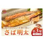 干物 サバ さば明太 3尾