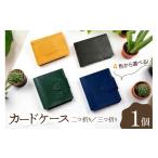 小物 カードケース 革 二つ折り 三つ折り 1個