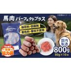 ふるさと納税 馬肉 神奈川県 横須賀市  年内発送の受付は12月24日まで 犬猫用・ペット用 馬肉パーフェクトプラス　800g×1袋(80g×10本) ペットフード ぺっと…