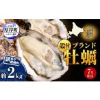 ふるさと納税 牡蠣 生牡蠣 北海道 厚岸町 7月配送 訳あり ハーフ 規格外 牡蠣 北海道厚岸産 殻付カキ 約2kg(11〜25個)カキナイフ付 生食 魚貝類 生牡蠣 かき…