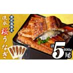 ふるさと納税 うなぎ 鹿児島県 志布志市 うなぎの柳澤 流水桜うなぎの蒲焼き 計5尾 計600g うなぎ 鰻 ウナギ 国産 鹿児島県産 九州産 蒲焼き 冷凍 うな重 ひつ…