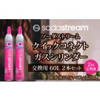 ふるさと納税 雑貨・日用品 岐阜県 土岐市 2本×2回定期便 ソーダストリーム クイックコネクトガスシリンダー交換用60L ソーダストリーム SodaStream 炭酸水 …