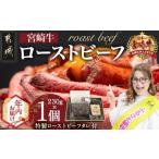 ふるさと納税 牛肉 モモ 宮崎県 都城市 年内お届け 宮崎牛ローストビーフ230g×1個 2025年12月15日〜31日お届け _13-2601-HNY_( 都城市 ) ローストビーフ 特…