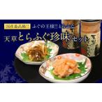 ふるさと納税 フグ 熊本県 上天草市 ふぐの王様 とらふぐ 国内最高級 天草とらふぐ珍味セット 本皮松前漬 松前漬け 明太子和え フグ ふぐ 河豚 トラフグ 冷凍 …