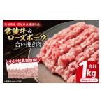 豚肉 小分け 真空パック 牛豚 合挽き肉 200g×5p