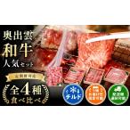 牛肉 焼肉 バーベキュー 奥出雲和牛 4種定期便