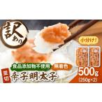 魚貝類 明太子 訳あり 無着色 辛子 並切 250g×2個