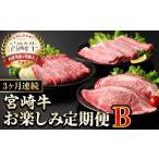 ふるさと納税 牛肉 モモ 宮崎県 門川町 定期便・全3回(連続) 宮崎牛お楽しみ定期便B すき焼き お肉 牛肉 黒毛和牛 宮崎牛 ブランド和牛 冷凍 国産 肩 ウデ モ…