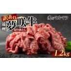 牛肉 訳あり 遠州夢咲牛 切り落とし 1200g