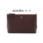 小物 SOMES RE-35 ポーチ ブラウン