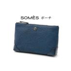 小物 SOMES RE-35 ポーチ ブルー