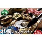 ふるさと納税 牡蠣 北海道 森町 北海道噴火湾産 牡蠣のガンガン焼き 1.5kg 海産物 加工品 ほたて 帆立 ホタテ 魚介類 海鮮 森町 ふるさと納税 mr1-0982