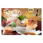 旬の鮮魚等 CJ141 さえずり ブロック 100g×4個セット