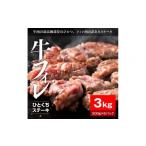 牛肉 ヒレ 牛ヒレタレ漬けひとくちステーキ3kg 500g×6パック