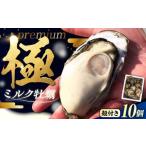 ふるさと納税 牡蠣 広島県 江田島市  3月5日（木）発送 江田島ミルク牡蠣 殻付き 10個 加熱用 かき 広島県産 カキ 貝付き牡蠣 海鮮 贈呈用 BBQ 濃厚 新鮮 蒸し…