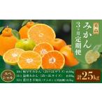 ふるさと納税 果物類 みかん 熊本県 長洲町 秀品 みかん 3ヶ月定期便 スペシャル：計25kg 日本フルーツ株式会社《2026年10月上旬-12月末頃出荷》熊本県 長洲町…