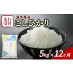 ふるさと納税 米 コシヒカリ 滋賀県 彦根市 令和7年産先行受付 こしひかり 5kg 12回定期便 令和7年産 定期便 新米 米 精米 こめ コメ お米 ご飯 米 コシヒカ…