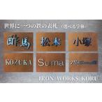 家具 世界に一つの鉄の表札 父の日 IRON