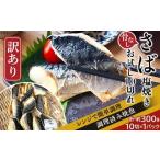 ふるさと納税 魚貝類 新潟県 長岡市 H7-C6 訳あり レンジで簡単調理 「骨なし」さば塩焼き お試し10切