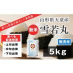 ふるさと納税 米 山形県 天童市 07-01-136-11B 雪若丸 無洗米5kg 2025年11月中旬発送・令和7年産 2025年11月中旬発送・令和7年産