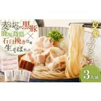 そば 生 半生めん 麦のはなの黒豚× 産石臼挽き冷凍生そばセ…