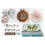 ふるさと納税 民芸品・工芸品 山梨県 北杜市  隔月定期便 「手作りキット」貝がらアート 計4回お届け お楽しみ おうち 時間 簡単 宝箱 シェルマグネットキット…