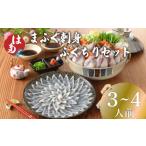 ふるさと納税 フグ 山口県 下関市  2026年2月発送 ふぐ 刺身 ふぐちり セット 3~4人前 冷凍 まふぐ 刺し ちり ポン酢 もみじおろし 付き お中元 父の日 下関 …