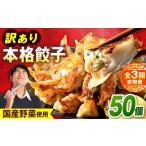 ふるさと納税 餃子 神奈川県 横須賀市  全3回定期便 訳あり 本格餃子 50個セット　餃子　冷凍餃子　ぎょうざ　大容量 冷凍　定期便　 株式会社オウモリ食品 AK…